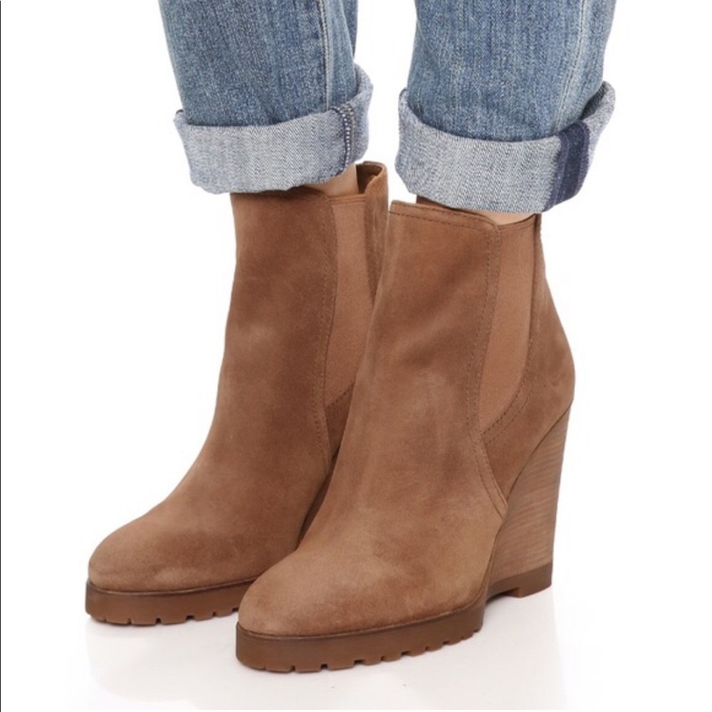 Michael Kors ‘Thea’ suede wedge bootie